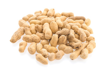 peanuts isolated on white background