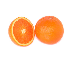 Orange with white background