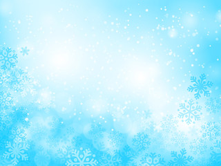 Abstract blue christmas background