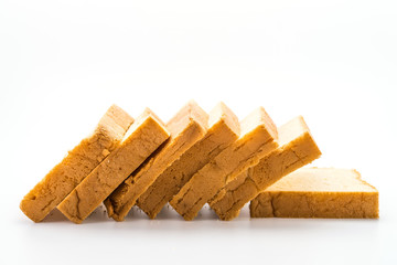 Bread isolated on white