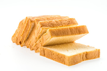 Bread isolated on white