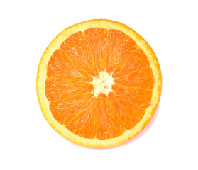 Orange with white background