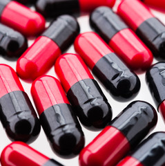 Tablet pill isolated on white background