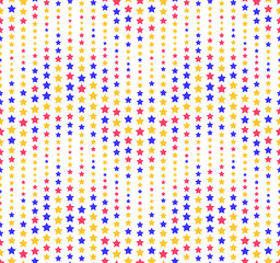 Obraz premium Wavy Seamless Pattern composed of color geometric elements