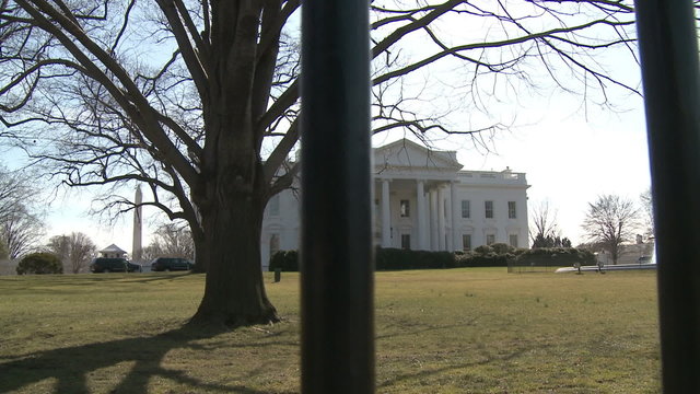U.S. White House Behind the Fence