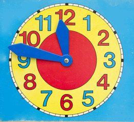 colorful beautiful cardboard clock toy