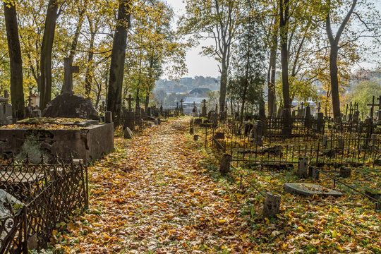 path through the graveyard