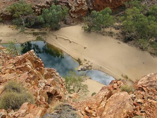 The water hole of Ormiston gorge in the West Mcdonnell ranges