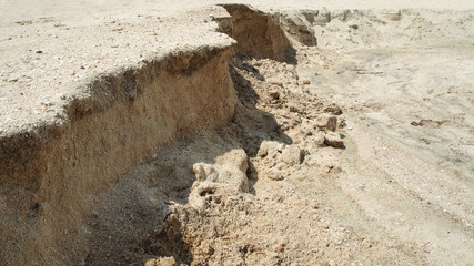 texture of sand beach