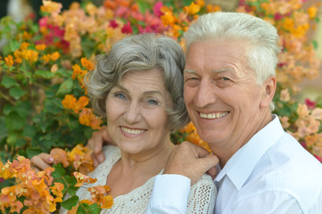 happy elder couple