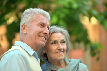 beautiful elderly couple