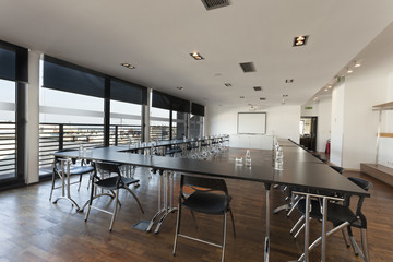 Interior of a modern conference room 