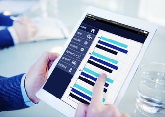 Businessman Accounting Report Analysis Concepts