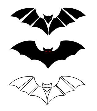 Bats silhouettes