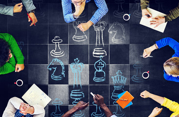 Chess Board Game Sports Playing Concepts