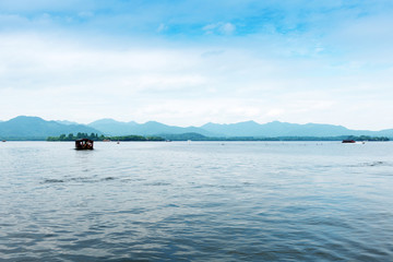 View on the enchanting West Lake, Hangzhou, China