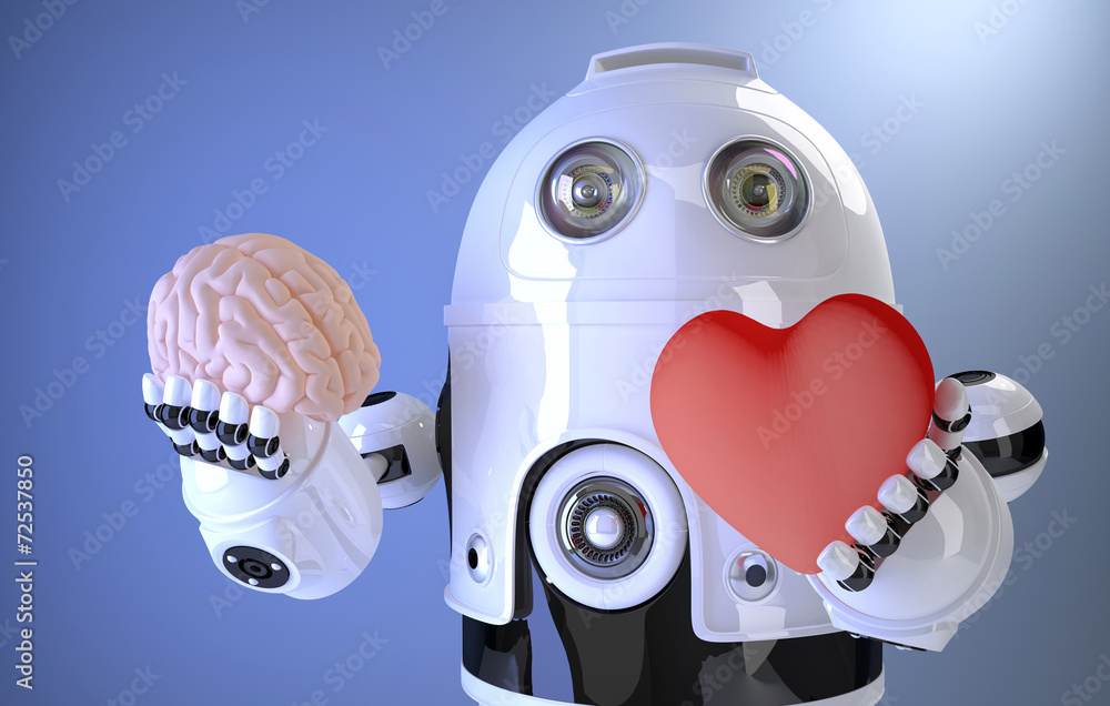 Poster artificial intelligence concept. contains clipping path