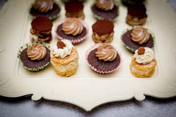 Dessert pastry closeup