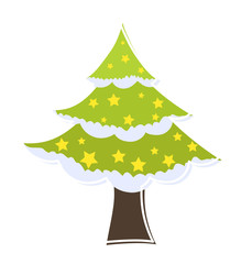 Decorative Stars Christmas Tree