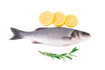 Fresh seabass with lemon