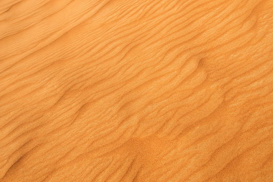Photo of sand dune in the desert of United Arab Emirates