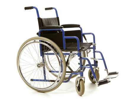 Blue wheelchair blue