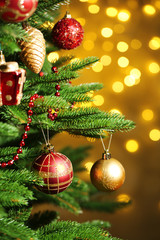 Decorated Christmas tree