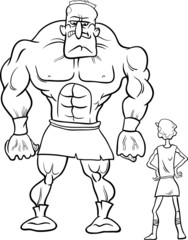 david and goliath cartoon coloring book