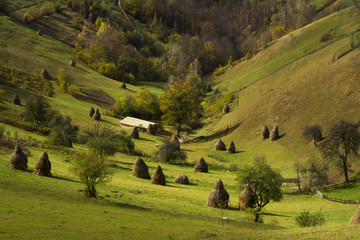 Fototapeta na wymiar Traditional countryside panoramic view