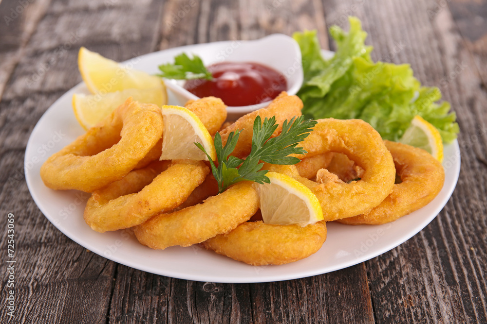 Poster fried calamari