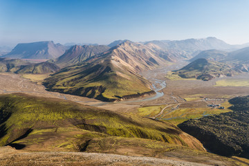 Beautiful landscape in Landmannalaugar NP, Iceland. © 1tomm