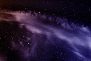 Fototapeta na wymiar Space with nebula and stars.
