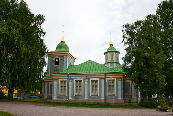 Fototapeta na wymiar Church in the fortress of Lappeenranta