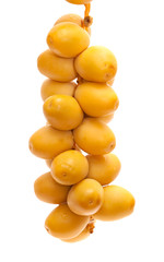 fresh date fruit isolated on white