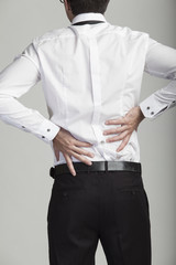 businessmen suffering from back-pain