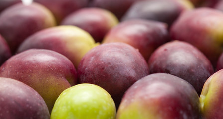 food background of raw olives