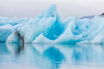 Foto auf Acrylglas Detailansicht des Eisbergs in der Eislagune - Jokulsarlon, Island. © 1tomm