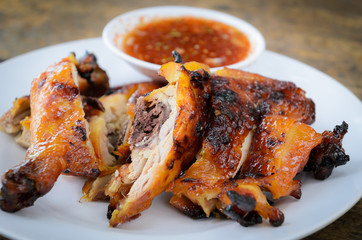 grilled chicken with sauce
