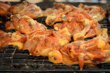 grill chicken on grill