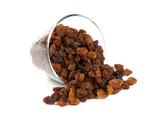 raisins isolated on white