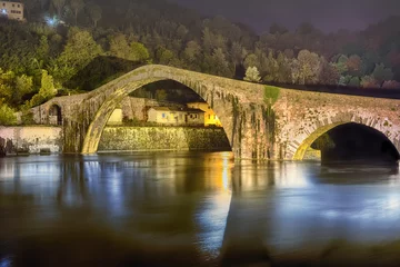 Foto op Canvas Ponte del Diavolo Toscana Italia © Giuseppe Antonio Pec