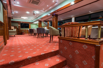Hotel lobby interior cafe