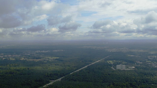 Frankfurt Landscape as Seen from a Helicopter