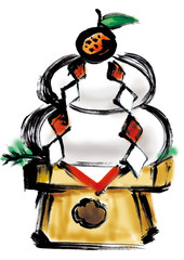 Obraz premium 鏡餅