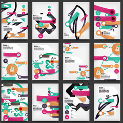 Set of Flyers, Brochure Design Templates