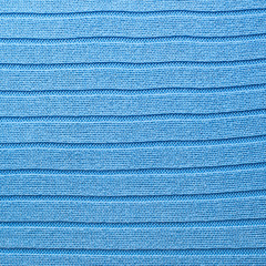 Knitted blue material fragment
