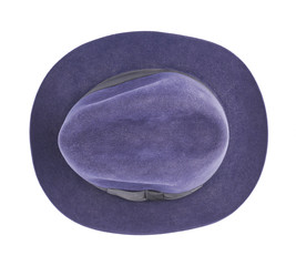 Dark blue hat isolated