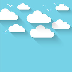 Cloud theme vector background. Eps 10