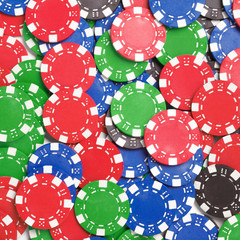 Chaos abstract color photo closeup