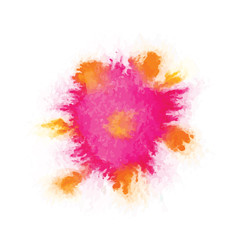 Fototapeta na wymiar Pink watercolor spot, vector illustration.